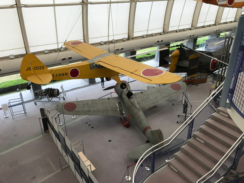 所沢航空記念公園　記念館の中にある航空機